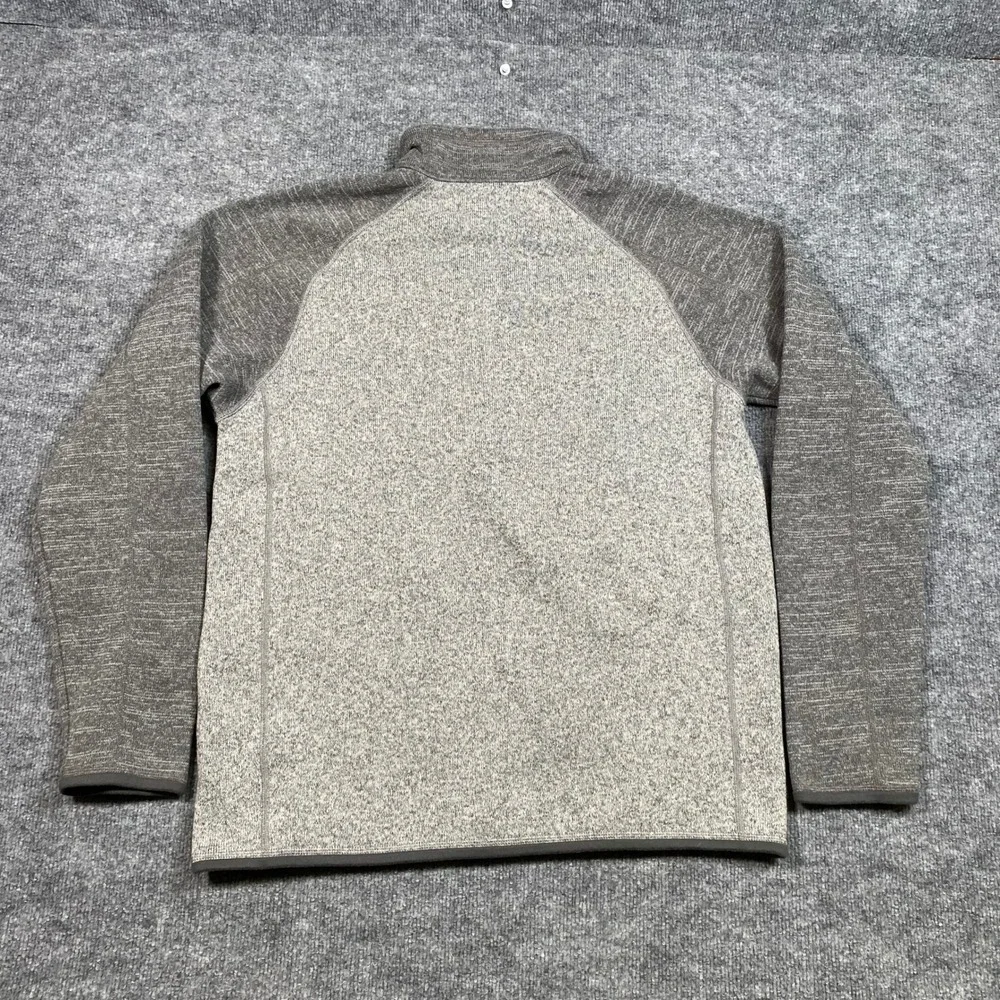 Patagonia‎ Better Sweater 1/4 Zip Fleece Pullover Mens Large Gray 25523 FA19